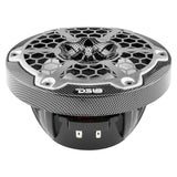 DS18 HYDRO 6.5" 2-Way Marine Speakers w/RGB LED Lights 300W - Black Carbon Fiber - CF-65