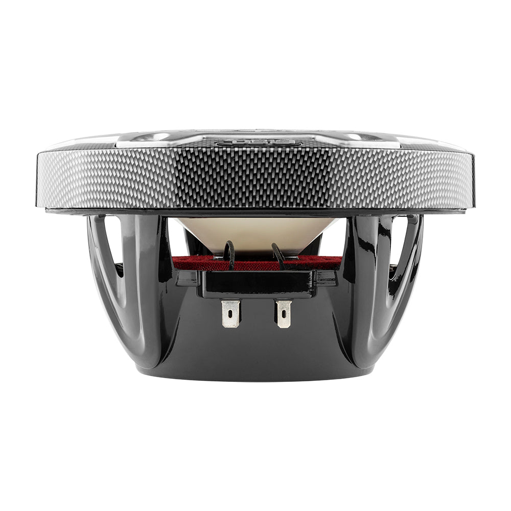 DS18 HYDRO 6.5" 2-Way Marine Speakers w/RGB LED Lights 300W - Black Carbon Fiber - CF-65