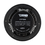 DS18 HYDRO 6.5" 2-Way Marine Speakers w/RGB LED Lights 300W - Black Carbon Fiber - CF-65