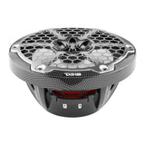 DS18 HYDRO 8" 2-Way Marine Speakers w/RGB LED Lights - 125W RMS, 4-Ohm - Black Carbon Fiber - CF-8M