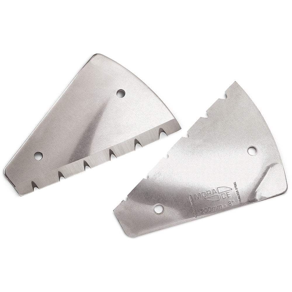 StrikeMaster Lazer Power 6-Inch Replacement Blades | Stainless Steel Twin Serrated Design - LPD-6PB
