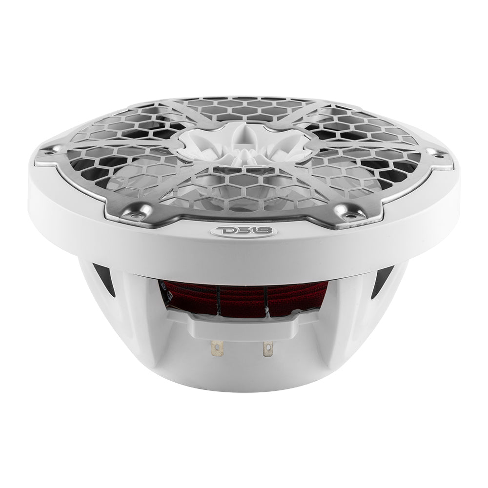 DS18 New Edition HYDRO 8" 2-Way Marine Speakers w/RGB LED Lighting 375W - White - NXL-8M/WH
