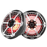 DS18 New Edition HYDRO 8" 2-Way Marine Speakers w/RGB LED Lighting 375W - Black - NXL-8M/BK