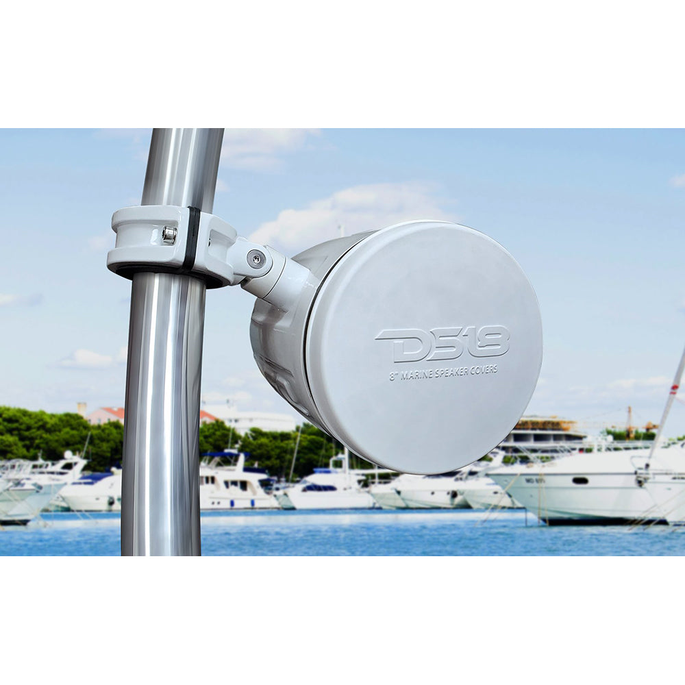 DS18 Silicone Marine Speaker Cover f/6.5" Speakers - White - CS-6/WH