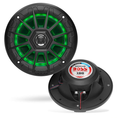 Boss Audio MRGB55B 5.25-inch Marine Speakers with RGB Lighting - Black - MRGB55B