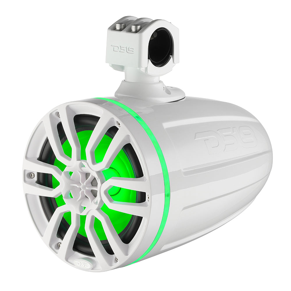 DS18 X Series HYDRO 6.5" Wakeboard Pod Tower Speaker w/RGB LED Light - 300W - White - NXL-X6TP/WH
