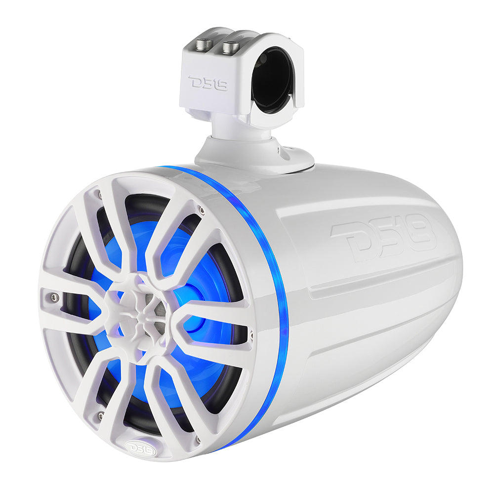 DS18 X Series HYDRO 6.5" Wakeboard Pod Tower Speaker w/RGB LED Light - 300W - White - NXL-X6TP/WH