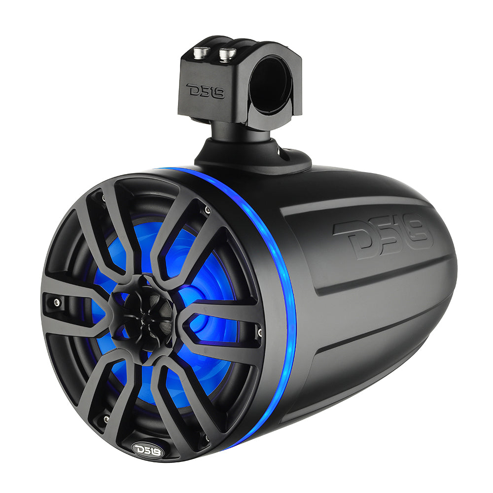 DS18 X Series HYDRO 8" Wakeboard Pod Tower Speaker w/RGB LED Light - 375W - Matte Black - NXL-X8TP/BK