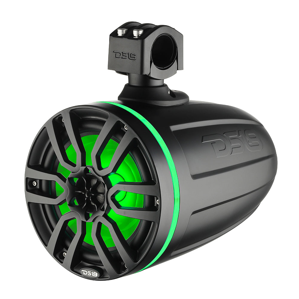DS18 X Series HYDRO 8" Wakeboard Pod Tower Speaker w/RGB LED Light - 375W - Matte Black - NXL-X8TP/BK