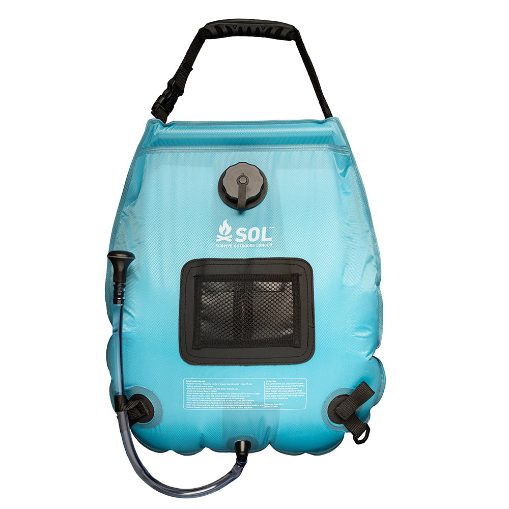 SOL Survive Outdoors Longer 20L Solar Shower for Camping and Outdoor Use
