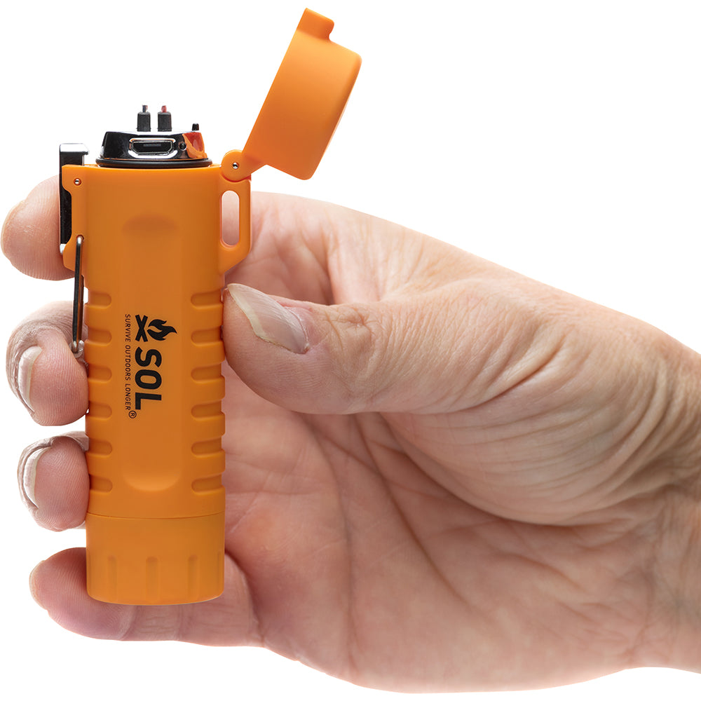 SOL Survive Outdoors Longer Fire Lite Fuel-Free Electric Lighter with Dual Arc Plasma Technology