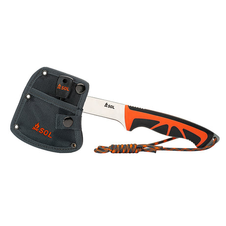 SOL Survive Outdoors Longer Stoke Camp Hatchet - Multi-Tool Fire Starting Hatchet with Bottle Opener and Holster