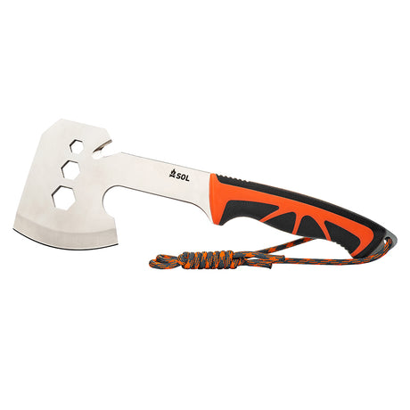 SOL Survive Outdoors Longer Stoke Camp Hatchet - Multi-Tool Fire Starting Hatchet with Bottle Opener and Holster