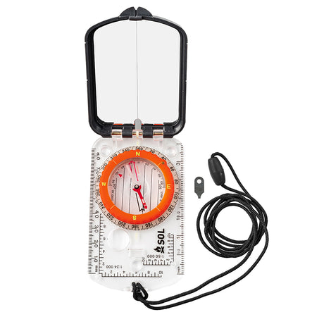 SOL Survive Outdoors Longer Sighting Compass with Mirror - Model 0140-0030