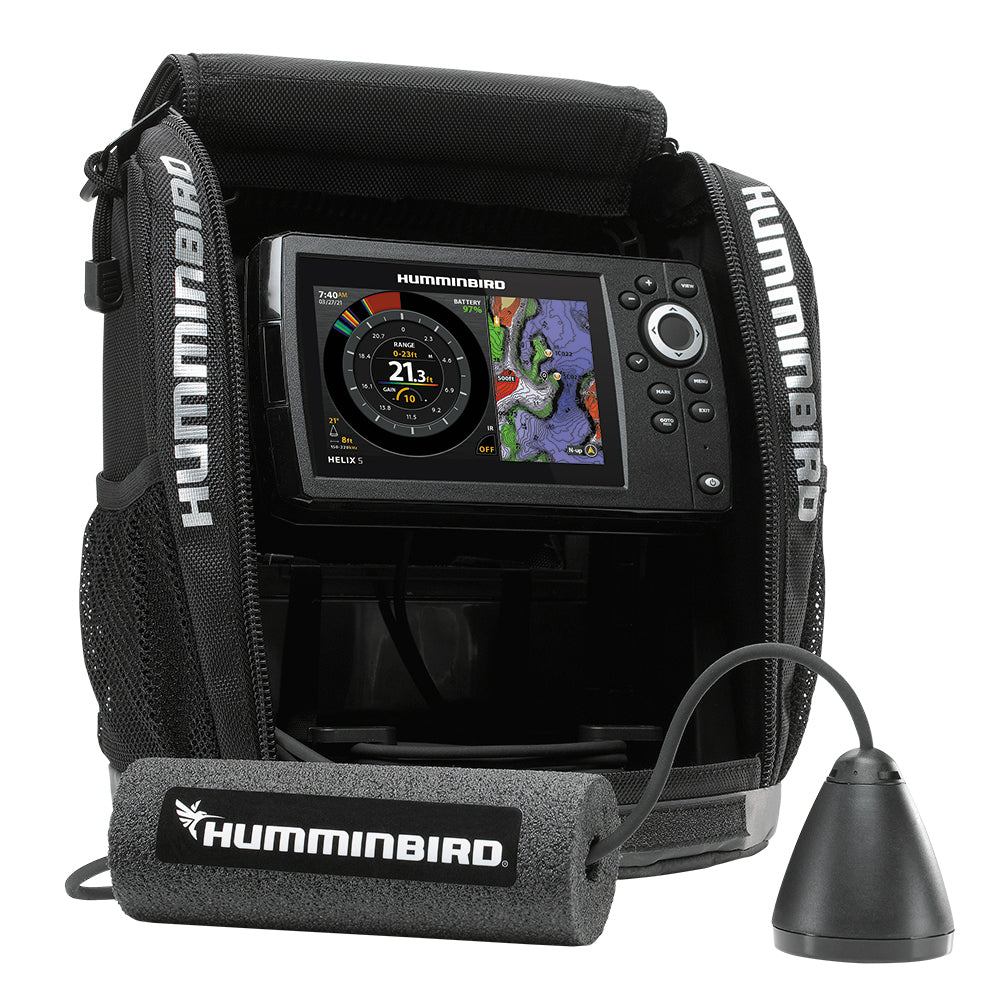 Humminbird ICE Helix 5 CHIRP GPS G3 Fishfinder and Sonar Combo - 411730-1