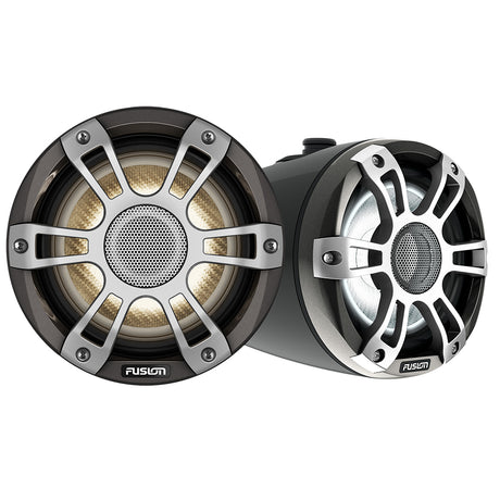 Fusion Signature Series 3i 6.5 Inch Wake Tower CRGBW Marine Speakers - Black - 010-02771-51