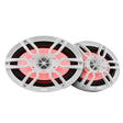 DS18 HYDRO 6 x 9" 2-Way Marine Speakers w/Integrated RGB LED Lights - 375W - White - NXL-69/WH