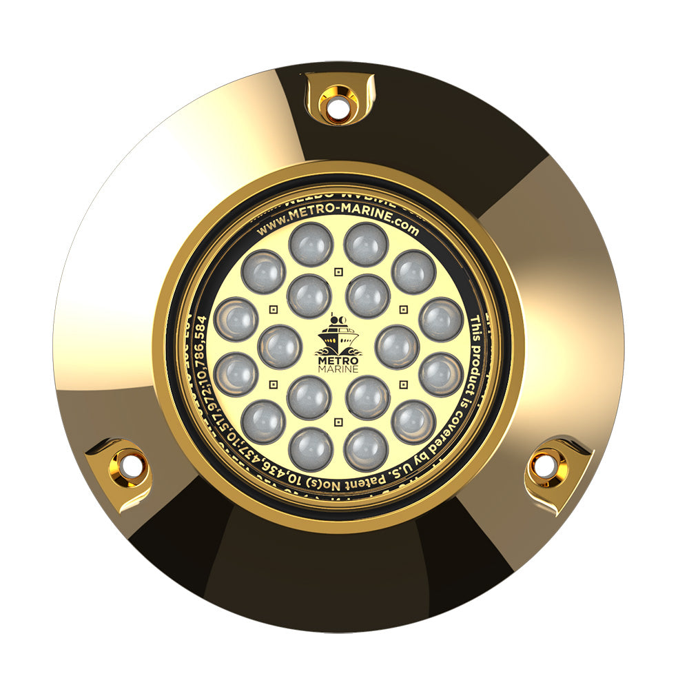 Metro Marine High-Output Submersible Underwater Light w/Intelligent Monochromatic LED's - Aqua, 45° Beam - F-BMR1-A3-45