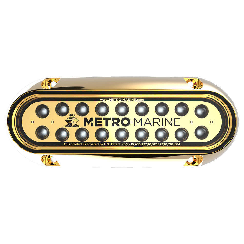 Metro Marine High-Output Elongated Underwater Light w/Intelligent Monochromatic LED's - Aqua, 45° Beam - F-BME1-H-A3-45