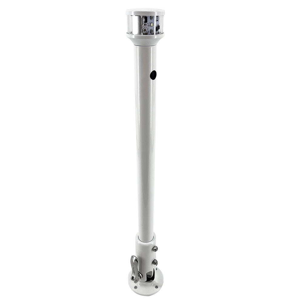 Seaview 12" Folding Light Post w/All-Round LED Light