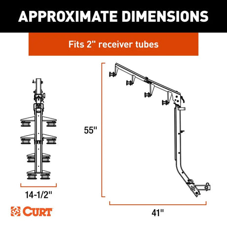 CURT ActiveLink Ultra Series Bike Rack - 4 Bikes Up to 180 lbs