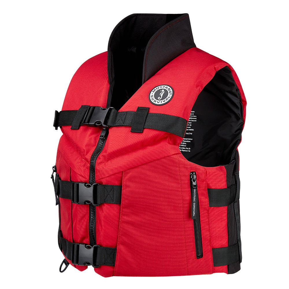 Mustang Accel 100 Foam Fishing Vest - Small - Red-Black - MV462602-123-S-216