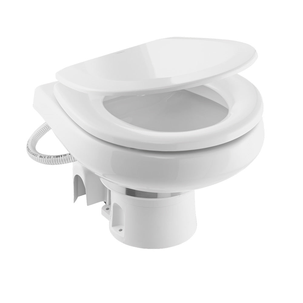 Dometic MasterFlush 7260 White Electric Macerating Toilet w/Orbit Base - Raw Water - 12V