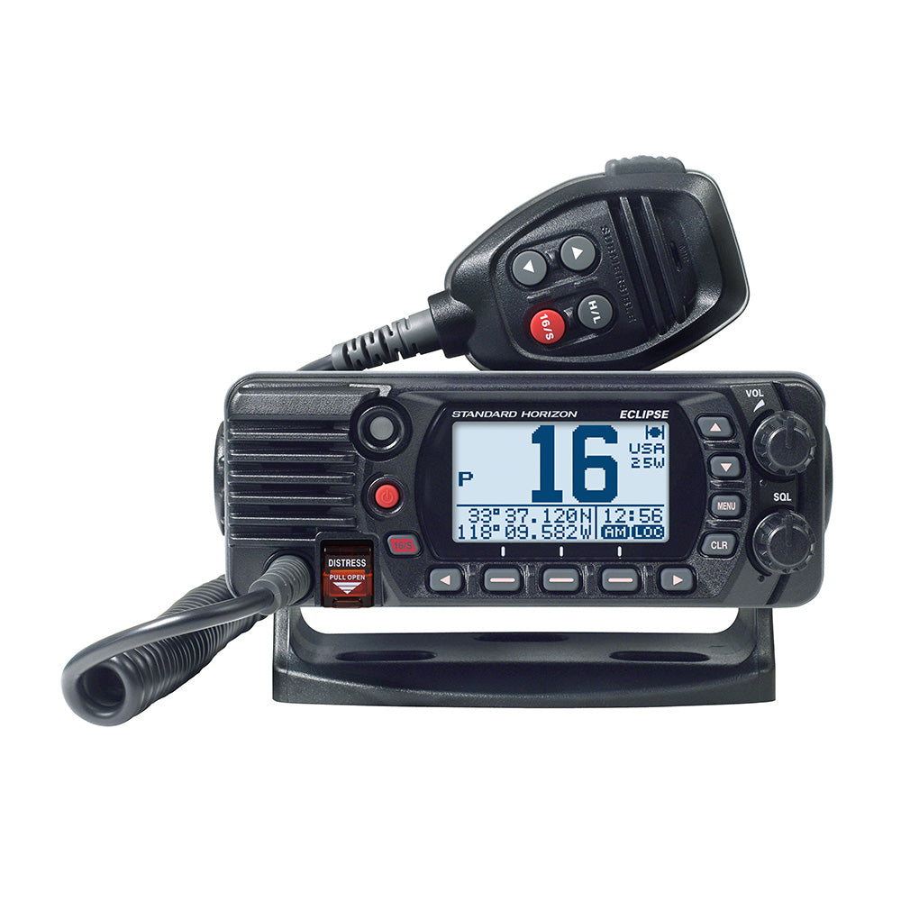 Standard Horizon GX1410G Eclipse Series 25W Fixed Mount VHF/GPS - Black - GX1410GB