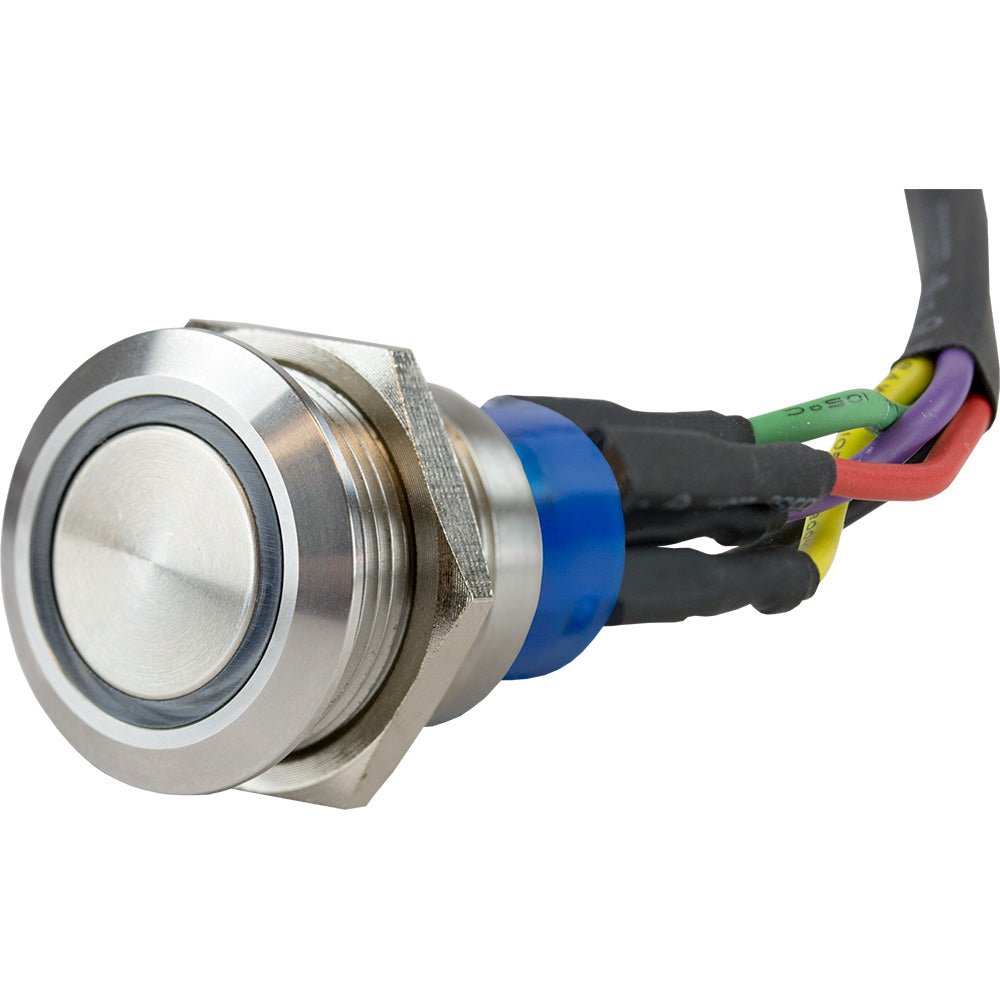 Sea-Dog LED Push Button On/Off Switch - Formed 304 Stainless Steel