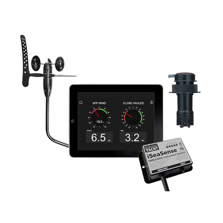Digital Yacht iSeaSense Wireless Speed Depth Temp Pack Plus Wind - ZDIGISSPK2