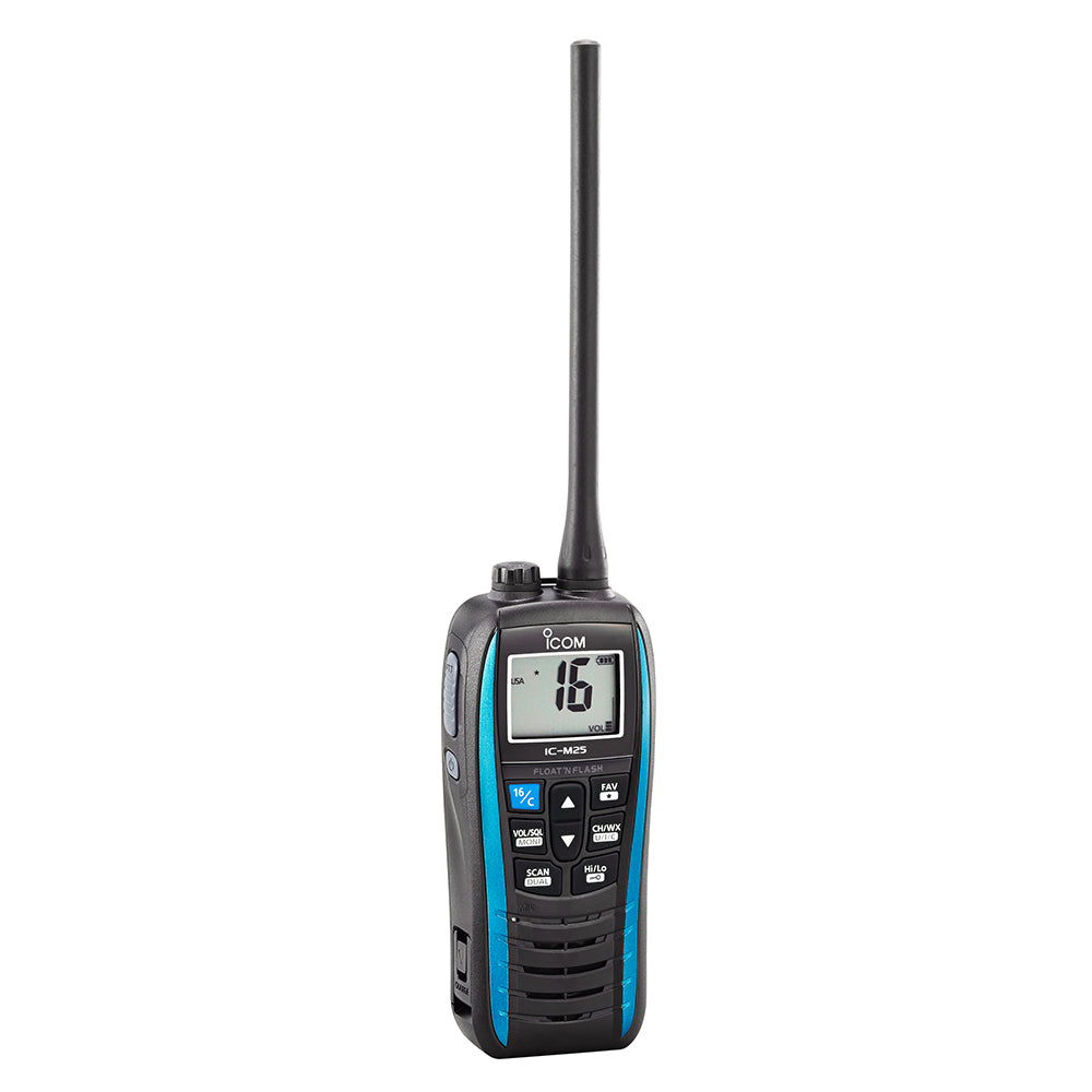 Icom M25 Floating Handheld VHF Marine Radio - 5W - Marine Blue - M25-51