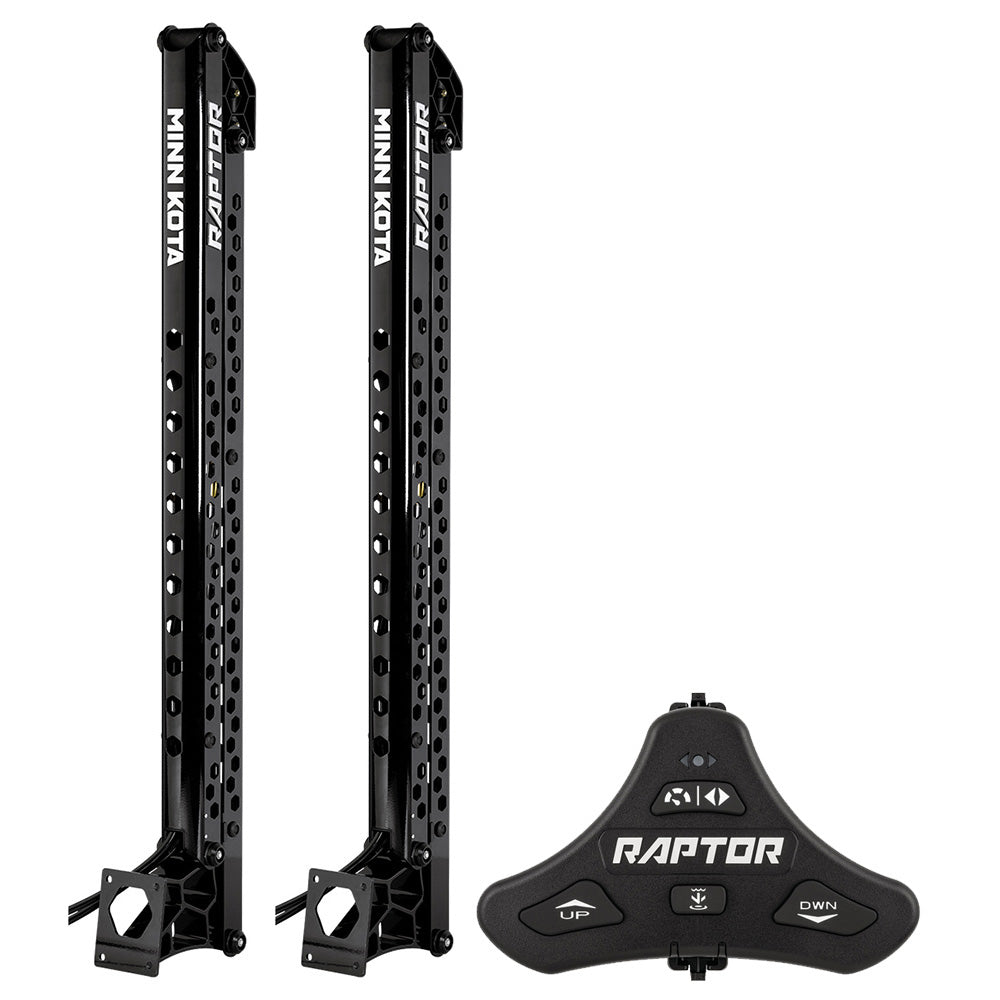 Minn Kota Raptor Bundle Pair - 10' Black Shallow Water Anchors w/Active Anchoring & Footswitch Included - 1810630/PAIR