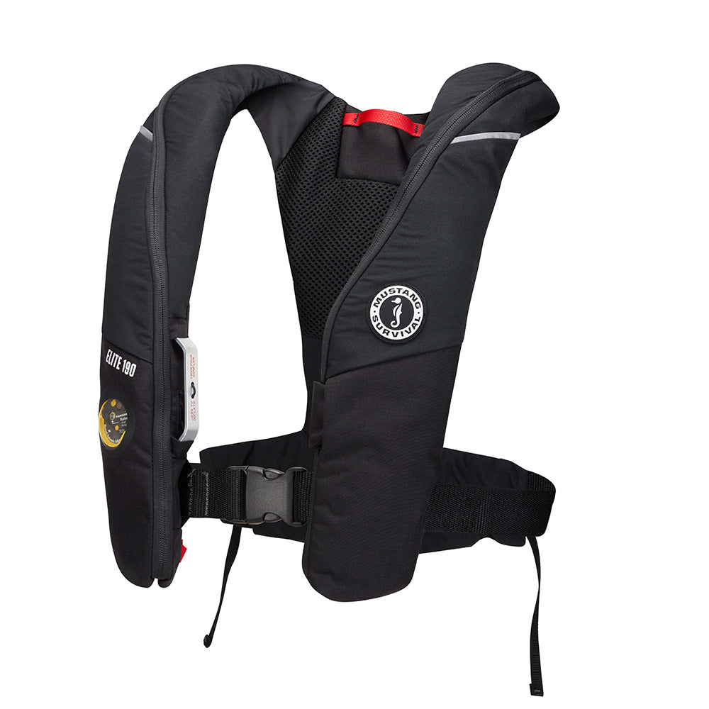 Mustang Elite 190 Offshore Inflatable PFD - Black - MD3170-13-0