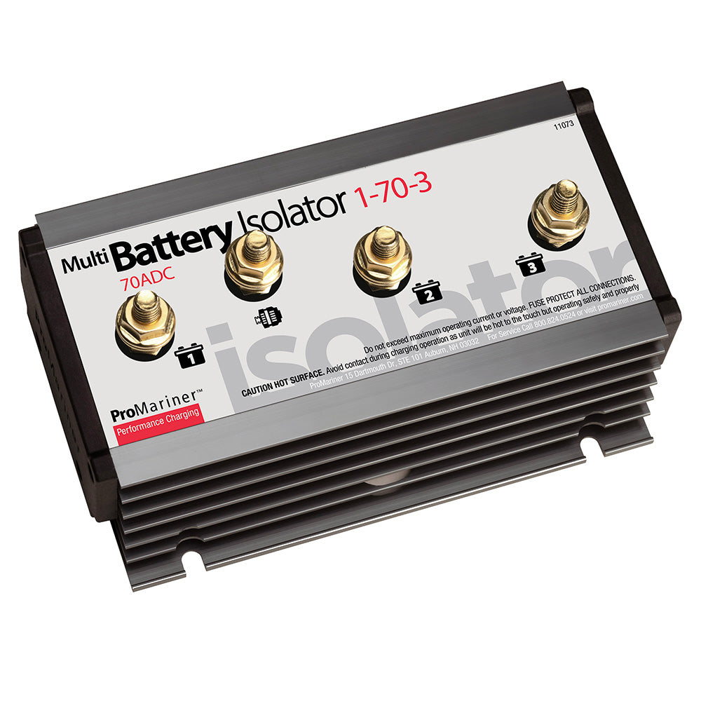 ProMariner Battery Isolator - 1 Alternator - 3 Battery - 70 AMP - 11073