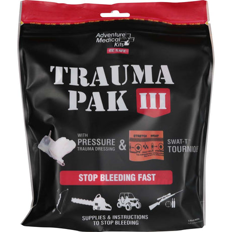 Adventure Medical Kits Trauma Pak III * Advanced Emergency Trauma First Aid Kit with Israeli Bandage and Tourniquet - 2064 - 0298 - Anchor Express