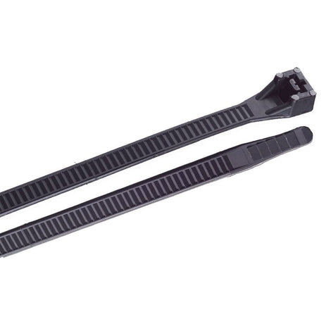 Ancor 8" UV Black Heavy Duty Cable Zip Ties - 100 Pack - Anchor Express