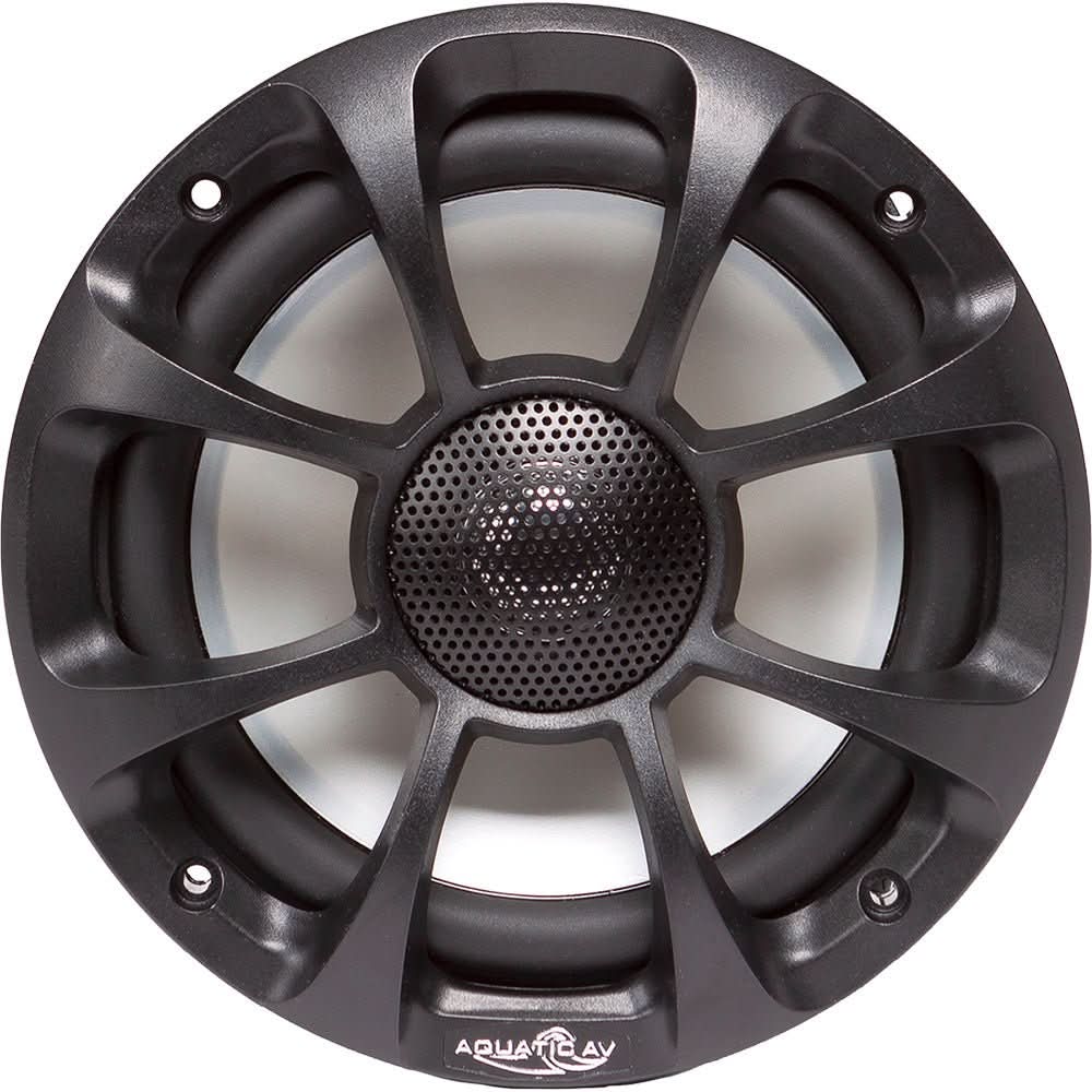 Aquatic AV PX312 6.5-inch black marine-grade PRO Sport speakers pair with RGB lighting and IP65 water resistance