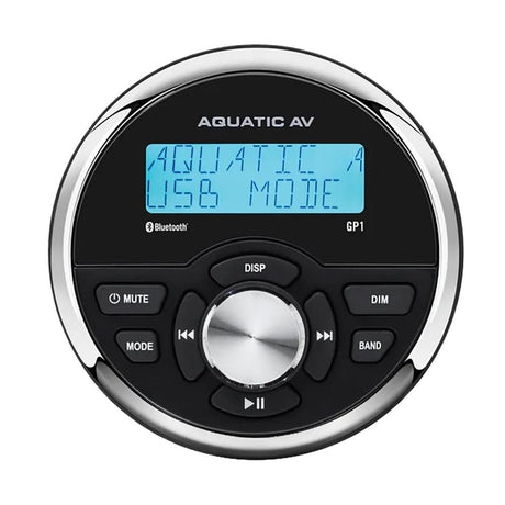 Aquatic AV GP1 Gauge Stereo Marine Audio System with Bluetooth and IP65 Rating - RA611 - Anchor Express