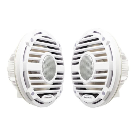 Aquatic AV PRO Classic 6.5 - inch Waterproof RGB Marine Speakers - White - PC410 - Anchor Express