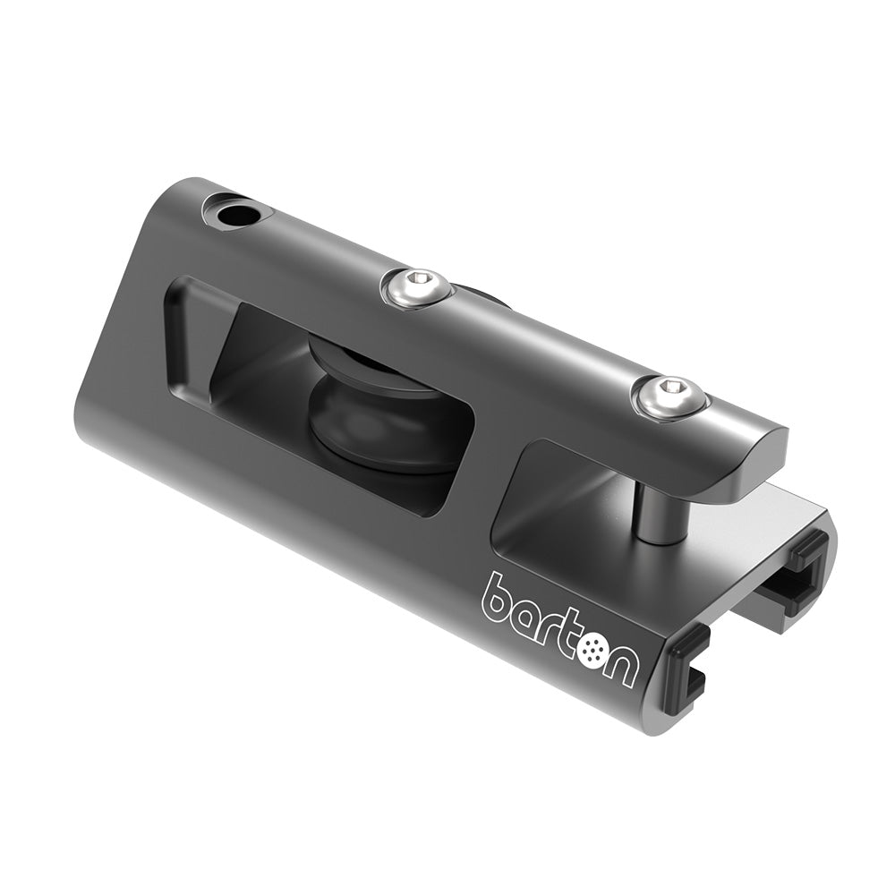 Barton 32mm End Stop & Becket Genoa Car Track - Black - Anchor Express