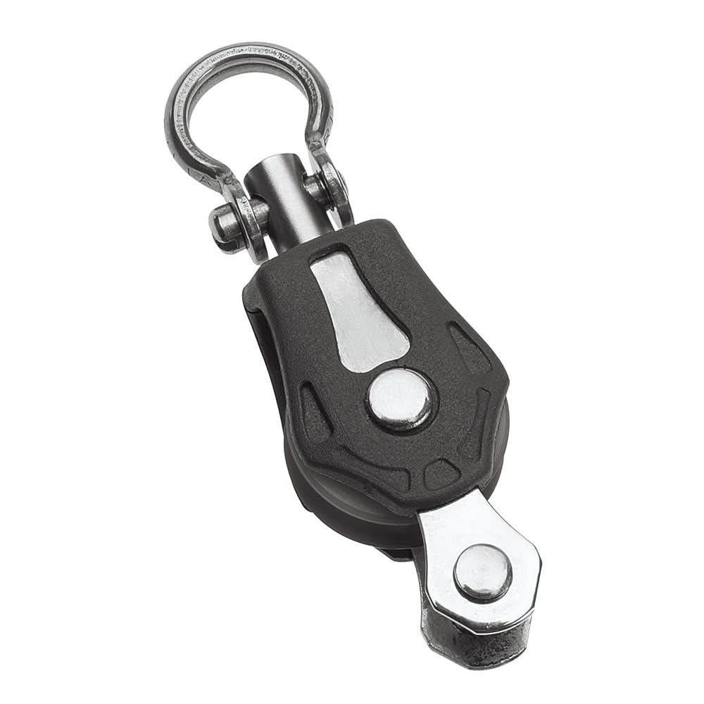 Barton Marine Size 0 20mm Plain Bearing Pulley Block Single Swivel & Becket - Anchor Express