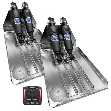Bennett Marine BOLT 14x23 Dual Electric Trim Tab System with One Box Indication Unit - BOLT1423HD - OBI - Anchor Express
