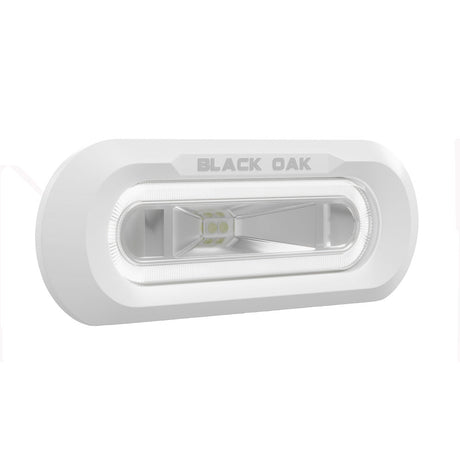 Black Oak Low Pro™ Marine Spreader Light - Flush Mount - White Housing - White LED - Anchor Express
