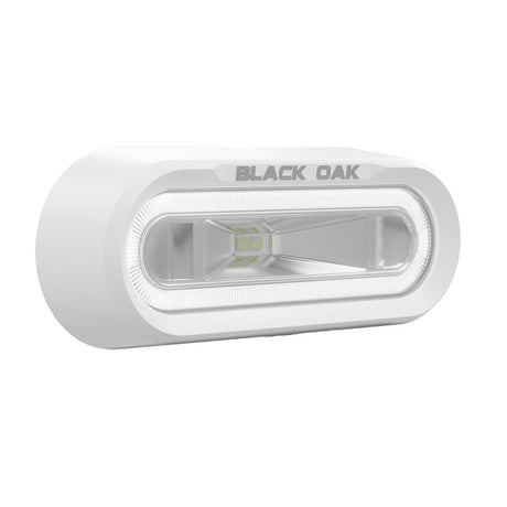 Black Oak Low Pro™ Off Road Spreader Light - Bracket Mount - White Housing - White LED - Anchor Express