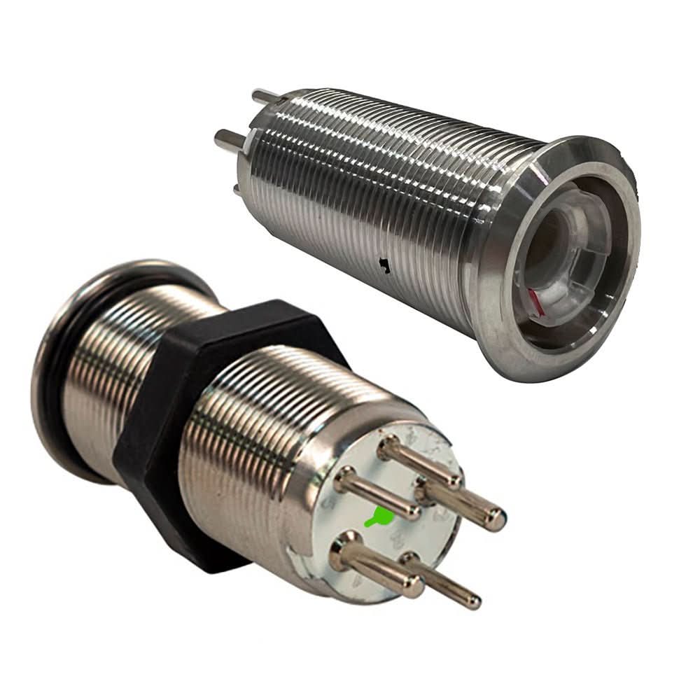 Bluewater 9057 - 2123 Marine Grade 19mm Push Button Switch with LED Indicators - 9057 - 2123 - Anchor Express