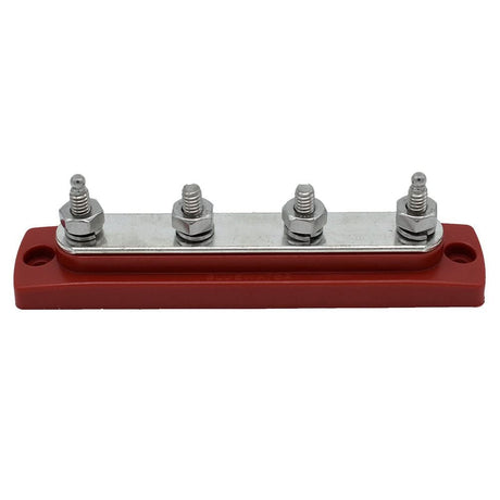 Bluewater Common Stud Busbar 4 Gang - Red for Marine and RV Electrical Systems - 312303 - B - 025 - Anchor Express