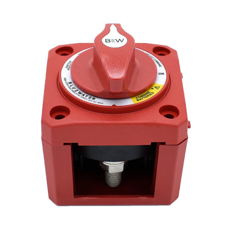 Bluewater Off/On Combine Battery Switch with Emergency Parallel - Surface Mount, Red (Part 9800 - 011 - 11) - 9800 - 011 - 11 - Anchor Express