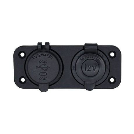 Bluewater Round Dual USB/USB - C Charger - Part Number 3000 - 4001A - 3000 - 4001A - Anchor Express