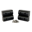 Caliber BunkWrap End Cap 2x4 Black Accessory Kit with Stainless Steel Hardware (4 - Pack) - 23051 - BK - Anchor Express