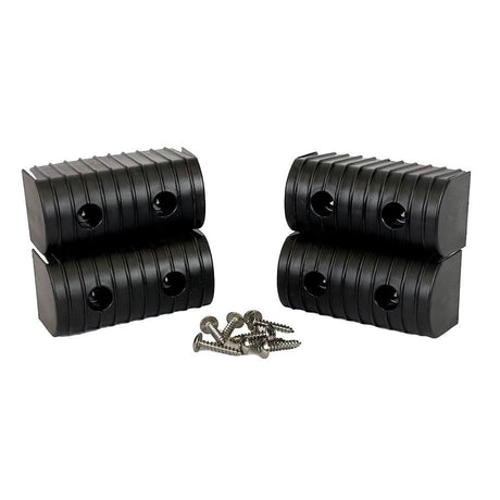 Caliber BunkWrap End Cap 2x4 Black Accessory Kit with Stainless Steel Hardware (4 - Pack) - 23051 - BK - Anchor Express